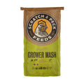 Scratch and Peck Feeds | Grower Mash for Chickens & Ducks | 40 lb Bag | 17% Protein, Corn & Soy Free, Fermentable Whole Grains, Certified Organic & Non-GMO Project Verified, Complete Nutrition - size: 40 Pound (Pack of 1), style: Grower Feed