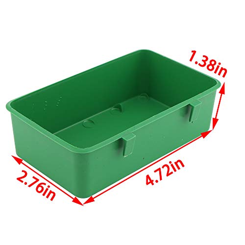 2 Pcs Pet Bird Parrot Food Bowls Small Animal Feeder Bowl Basic Dish Convenient Hanging Container for Small Bird Parrot