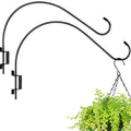 16 Inch 2 Pack Swivel Plant Hanger: Plant Hangers Outdoor, Heavy Duty Hook for Bird Feeder, Plant, Flower Basket, Lantern, Wind Chime - Versatile Hanging Brackets Outdoor Indoor Use Up to 22LB - size: 16 inch 2 Pack