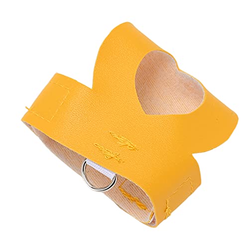 Artificial Leather Bird Harness Leash Vest with Rope and Handle for ParrotsParakeetsand Cockatiels - Comfortable and Bird (M) - size: M