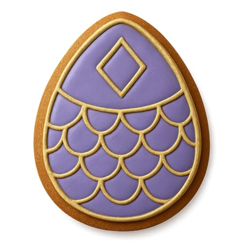 Mystic Scale Egg Cookie Cutter 4x3.2" Premium Baking Design 491-723407