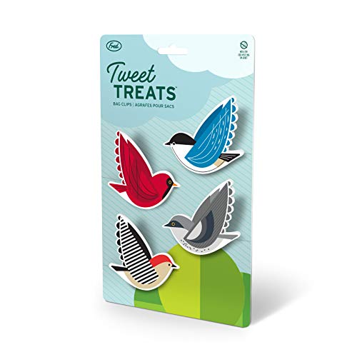 FRED TWEET TREATS Bag Clips, set of 4 - style: TWEET TREATS
