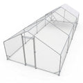 Heavy Duty Metal Chicken Coop with Hardware Cloth (312" L x 120.5" W x 78.72" H) - size: 312.1"L x 120.5"W x 78.7"H