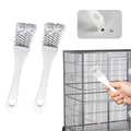 Bird Cage Cleaner with Long Handle & Shovel – Hard Bristles Easy Bird Droppings Removal Brush for Parrot & Pet Cages & Bird Perch – Durable Bird Cage Cleaning Tool & Accessory (2)