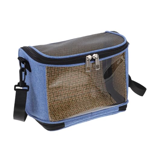 Transparent Crossbody Parrot Carrier Bag with Widened Strap Portable Bird Travel Pouch for Parakeet and Cockatiel Clear Window Design for Easy Viewing Lightweight Handheld Pet