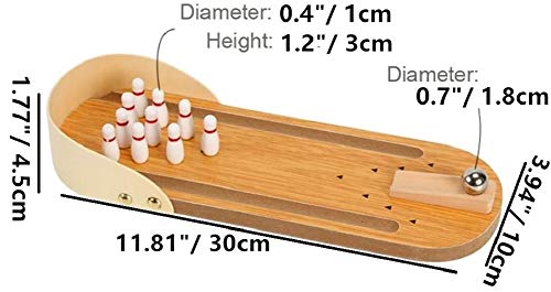 Litewoo Bird Training Toy Mini Bowling Wooden Parrot Desktop Intelligence Training Game for Parakeet Cockatiel Conure Lovebird Budgie Finch Cockatoo African Grey - color: Educational Bowling Toy