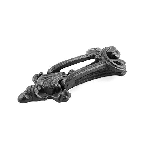 Renovators Supply Manufacturing Door Knockers for Front Door 8.25 in. Black Cast Iron Door Knocker with Mounting Hardware - color: Black Knot