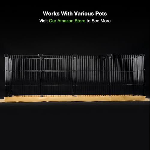GuineaLoft™ Model-AB C&C Guinea Pig Cage - Tall & Large 4'x2'x1.3' Cage | Puppy/Bunny Play Pen w/ Improved Hardware & Disposable Bottom - Visit the GuineaLoft Store to See More - color: Model-AB