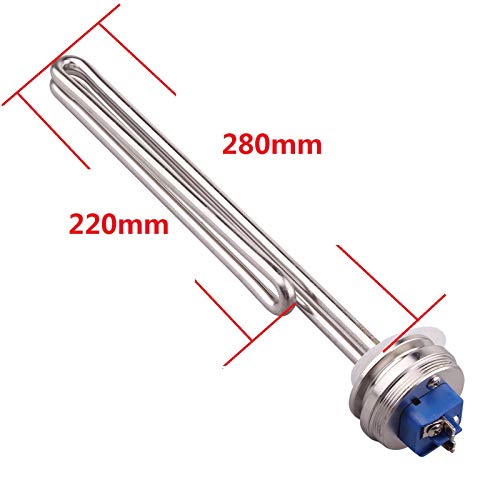 DERNORD 1.5" Inch (OD50.5mm) Tri-clamp Foldback Heating Element Stainless Steel Immersion Water Heater (240v 4500w) - size: 240V 4500W