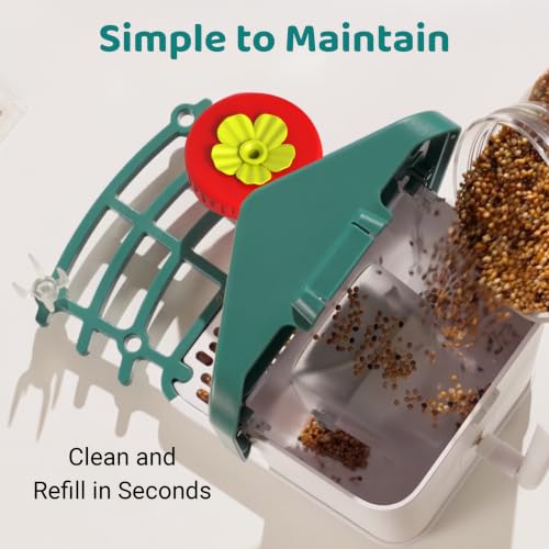 Happy Birdy Smart Bird Feeder with Camera - 2.5K HD Video, Wild Bird Feeder with Wall Mount & Pole Strap Kit, Free AI App IDs 10K+ Birds, Solar Power Panels, Infrared Night Vision, Weatherproof IP67