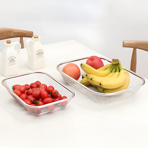 Utensil Drying Rack, 2 Pack Utensils Holder Dishwasher Silverware Basket | Compact Dish Rack, Kitchen Counter Drainer, Chopsticks, Spoons, Forks, Knifes Drainer Organizer - size: 2pcs Large