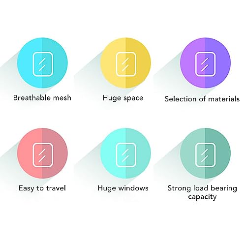 Bird Carrier Bag,Portable Travel pet Hamster Bag,Transparent Lightweight Breathable Parrot Travel Cage for Cockatiels Parakeets Small Bird Rat Guinea Pig Squirrel Carrier (Blue) - color: Blue