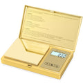 Fuzion Digital Pocket Gram Scale 0.01g x 200g - Jewelry Scale Portable | Easy of Use, Tare Function, 6 Modes Ounces Grains, Batteries Included, Mini Scale for Jewelry, Coins, Herb, Small Food - color: Gold