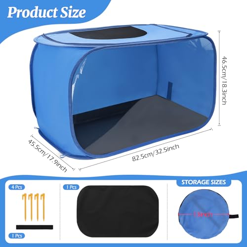 Chicken Brooder Box for Chicks, Pop Up Chick Brooder Kit | Clear Window, Waterproof Mat & Storage Bag, Square Indoor Outdoor Baby Chicken Starter Kit