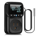 Diymore Digital Temperature Controller Outlet - 1800W Plug-in Thermostat with Heating & Cooling Modes, -104°F to 210°F Range for Greenhouse, Reptile, Incubator & Pool - style: 1800W digital temperature controller