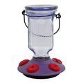 Perky-Pet 9101-2 Lavender Field Top-Fill Glass Hummingbird Feeder Purple 16 oz Capacity - color: Purple