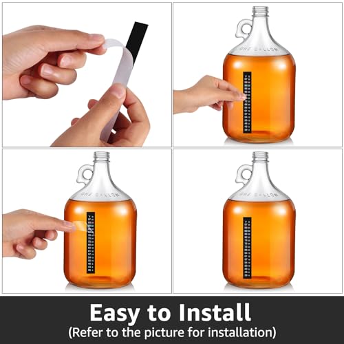 Brewing Thermometer Strip Adhesive Strip Aquarium Thermometer 6pcs | Fish Tank Thermometer, Temperature Test Strip Thermometer Sticker for Fish Tank/Kombucha/Fermentation Jar 39 to 97℉/4 to 36℃ - size: 6 Pack