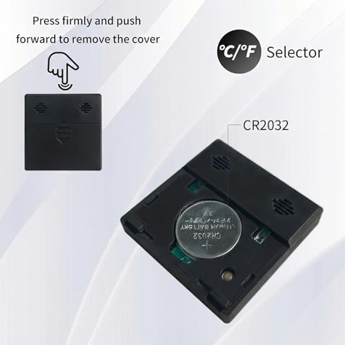 Mini Humidity Meter Hygrometer 6 Pack Room Thermometer Indoor Digital Temperature and Humidity Monitor (Black) - style: Style A-Black-6pcs