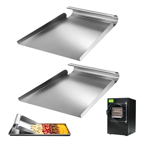 2Pcs Metal Food Scoop for Harvest Right Freeze Dryer Trays, Stainless Steel Kitchen Food Scoop for Transferring Food, 6 Inch Wide Mouth Stainless Steel Food Scoop for Harvest Right