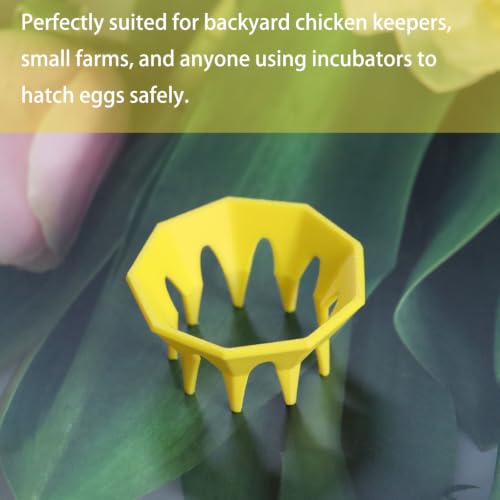 PIAOLGYI Egg Incubator Stand,Upright Stable Design Hold Eggs During Incubation, Reusable for Backyard Chicken Keepers & Small Farms(Yellow)