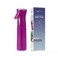 VIGOR PATH Continuous Mist Purple Spray Bottle 300ml Fine Mist for Hair | Ultra Fine Atomizer Leak Proof Ergonomic Construction 360 Refillable - color: Light Purple - 10oz