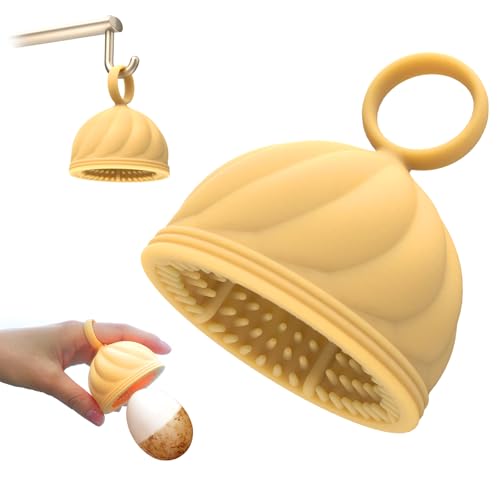 Egg Washer for Fresh Eggs - Upgraded 2.0 Silicone Egg Scrubber | Farm Fresh Egg & Vegetable Scrubber | Dishwasher Safe, Gentle on Shells (Yellow 1 Pcs) - color: Yellow 1 Pcs