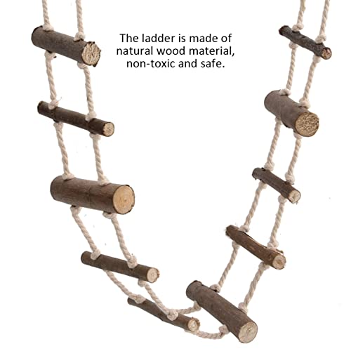 Bird Ladder, Hamster Ladder, Squirrel Toys. Hamster Bridge Squirrel Cage Accessories, Rope Climbing Toys