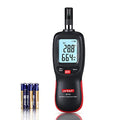 Humidity and Temperature Meter, Digital Hygrometer Handheld | Measure Dew Point, Wet Bulb, Ambient Temp, Humidity Thermometer Gauge, Psychrometer for Home, Room, Indoor, Outdoor HVAC