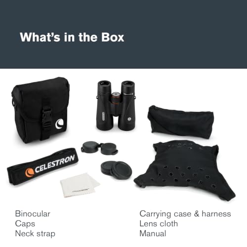 Celestron TrailSeeker ED 10x50 ED Glass Binoculars for Low-Light Viewing | Large 50mm Objectives, ED Glass for Bright Views, Phase & Dielectric-Coated BaK-4 Prisms, Fully Broadband Multi-Coated - style: Trailseeker ED 10x50