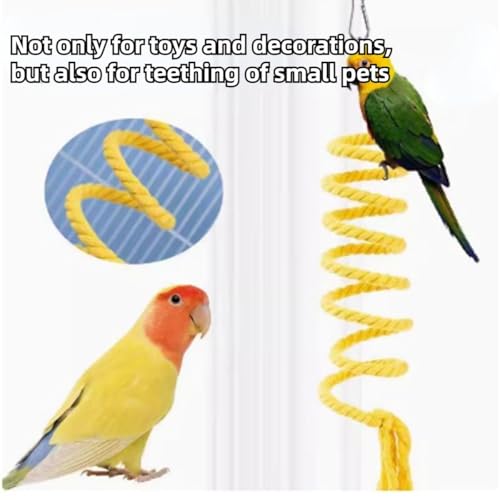 Sugar Glider Toys, Sugar Glider Climbing Ropes, Hanging Toy Cage Accessories, Enrichment Toy, Soft Touch Small Pet Swing Toys for Rats, Birds (Pink) - color: Pink