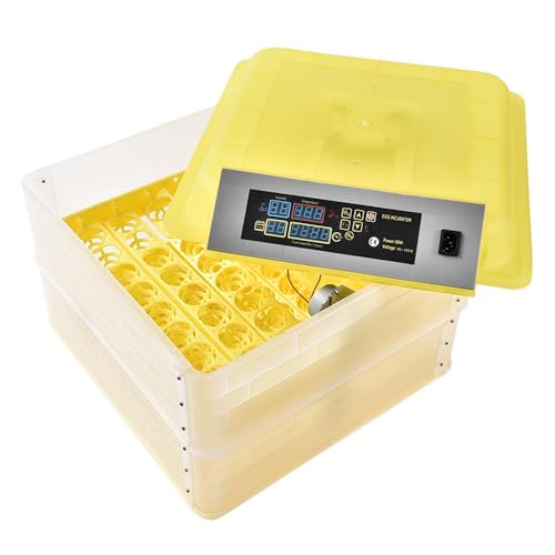 GRAND ORANGE Egg Incubator Automatic Digital Poultry Hatcher Machine | Breeder with Temperature Control and Auto Turning for Hatching Chicken Duck Goose Quail Birds (96 Eggs) - size: 96 Eggs