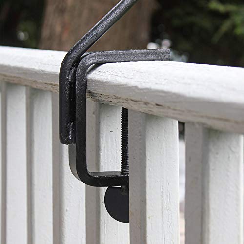 Achla Designs Deck Rail Shepherd's Pole, Angled (BGP-08), 7In - style: Clamp