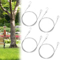 4pcs Bird Feeder Hanger for Tree with S-Hook Hanging Cable Tree Limb Protector with Silicone Sleeve Flexible Stainless Steel Cable for Heavy Bird Feeders, Plants, Baths (48inch) - size: 48Inch