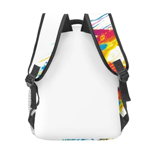 Colorful Sports Silhouette Backpack Travel Backpacks Laptop Rucksack,School Bookbag for Women Kids Boys Girls,Running Back Pack Accessories Bags,Ideal Gifts for Work, Outdoor Adventures - color: Color78