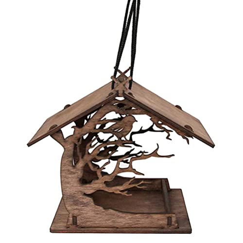 Creative Hanging Bird Feeder Bird Feeder Ornament for Outdoor Garden Decor Easy to Assemble House Shape Design and Compact to Enjoy Feeding