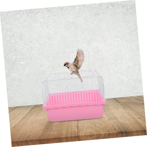 GALPADA Lightweight Portable Bird Carrier Cage Transparent Window for Travel and Home Use for Parakeets Lovebirds and Small Birds Versatile Design for Easy Observation and Transport