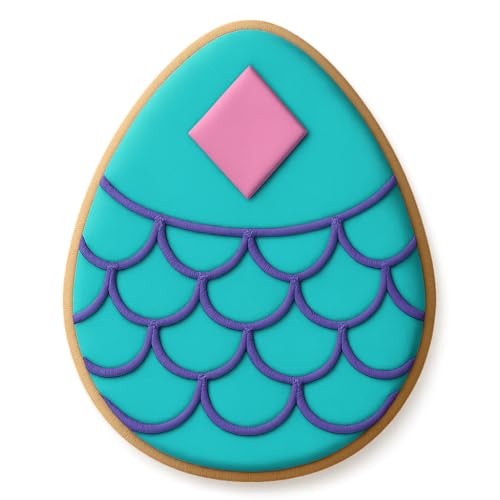 Mystic Scale Egg Cookie Cutter 4x3.2" Premium Baking Design 491-723407