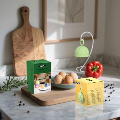 Egg Washer for Fresh Eggs - Upgraded 2.0 Silicone Egg Scrubber | Farm Fresh Egg & Vegetable Scrubber | Dishwasher Safe, Gentle on Shells (Green 2 Pcs) - color: Green 2 Pcs
