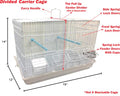 NEW Aviary Finches Canaries Breeder Breeding Bird Cage with Center Divider (Lot Two Cages) - size: Lot Two Cages