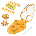 3 in 1 Boiled Egg Slicer, 3 Slice Modes Chopper Cutter with Brush, Manual Egg Slicer Steel Wire Dicer for Hard Boiled Eggs, Kitchen Gadget for Soft Fruit Butter, Labor Saving (Yellow) - color: Yellow