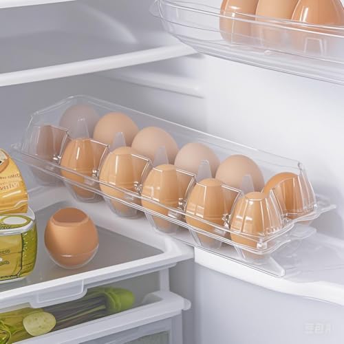 60pc 2*6 Clear Plastic Cheap Bulk Egg Cartons,12 Large Egg Carton | Cheapest 12 count Large Plastic Egg Cartons，Can Hold 2.5 oz of Eggs,Suitable For Farmers' Markets, Supermarkets, Kitchens. - size: 2x6 egg box (60 pieces)