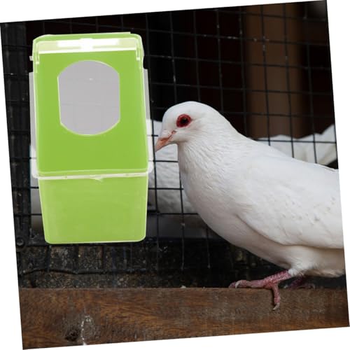 Garneck Bird Cage Feed Dispenser 4pcs Pigeon Feeder Hanging Bowl Quail Feeder Cage Supplies Pigeon Supplies