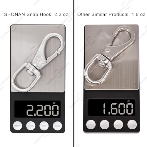 SHONAN 3.5 Inch Stainless Steel Flag Clips for Flagpole Rope- 4 Pack Diving Clips Flag Pole Clips, Swivel Snap Hooks for Dog leashes, Keychains, Boat Ropes, Bird Feeders