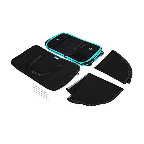 Deluxe Premium Pet Dog Playpen Portable Soft Dog Exercise Pen Kennel with Carry Bag for Dogs, Cats, Kittens, and All Pets (Small, Black) - color: Black, size: Small