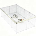 Cage Cover, Ventilated Mesh Top for C&C Midwest Guinea Pig Cage, Breathable & Escape-Proof Small Animal Enclosure Lid with Secure Clips for Rabbits（Not Include cage） (56inx28in Cage Cover) - color: 56inx28in Cage Cover