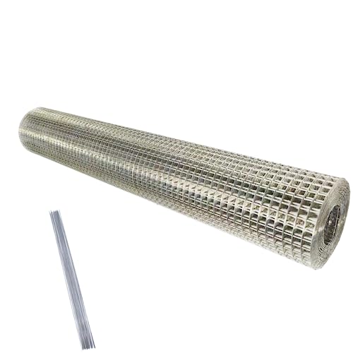Stainless Steel Hardware Cloth Size:23Gauge 1/4inch 16inchx8Feet 304 Stainless Steel Welded Wire Mesh Supports Poultry Netting Cage Fence,Keep The Animals Out, Protecting New Plants - size: 1/4inx16inx8ftx23gauge