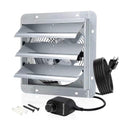 Louvered Exhaust Fan, 10 inch Wall Mount Shutter Fans w/Speed Controller,844 CFM,Chicken Coops Vent Fan for Greenhouse, Gable, Barn, Garage, Shed Ventilation Fan - color: With Speed Control, size: 10inch
