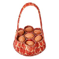 Egg Collecting Basket, Egg Basket for Gathering with 7 Pouches | for Chicken, Duck, Goose, Bird, Various Poultry Collection (Feathers) - style: Feathers