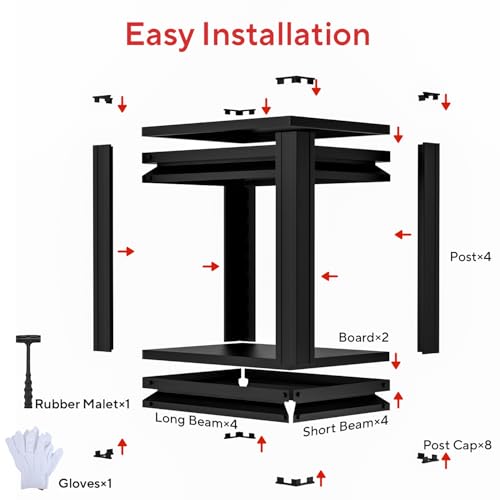 Metal Storage Shelves, 1 Tier Heavy Duty Shelving Units, 200LBS Capacity, for Kitchen Cabinets Closet Pantry Warehouse Garage - size: 11.8 * 15.75 * 15.75