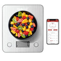 Geek Chef Food Scale,Smart Food Nutrition Scale, Scale for Food Weight Loss,Digital Kitchen Scales,Kitchen Tools for Baking, Cooking,Meal Prep,Weight Loss,1g/0.1oz Precise Graduation, Stainless Steel - color: Silver